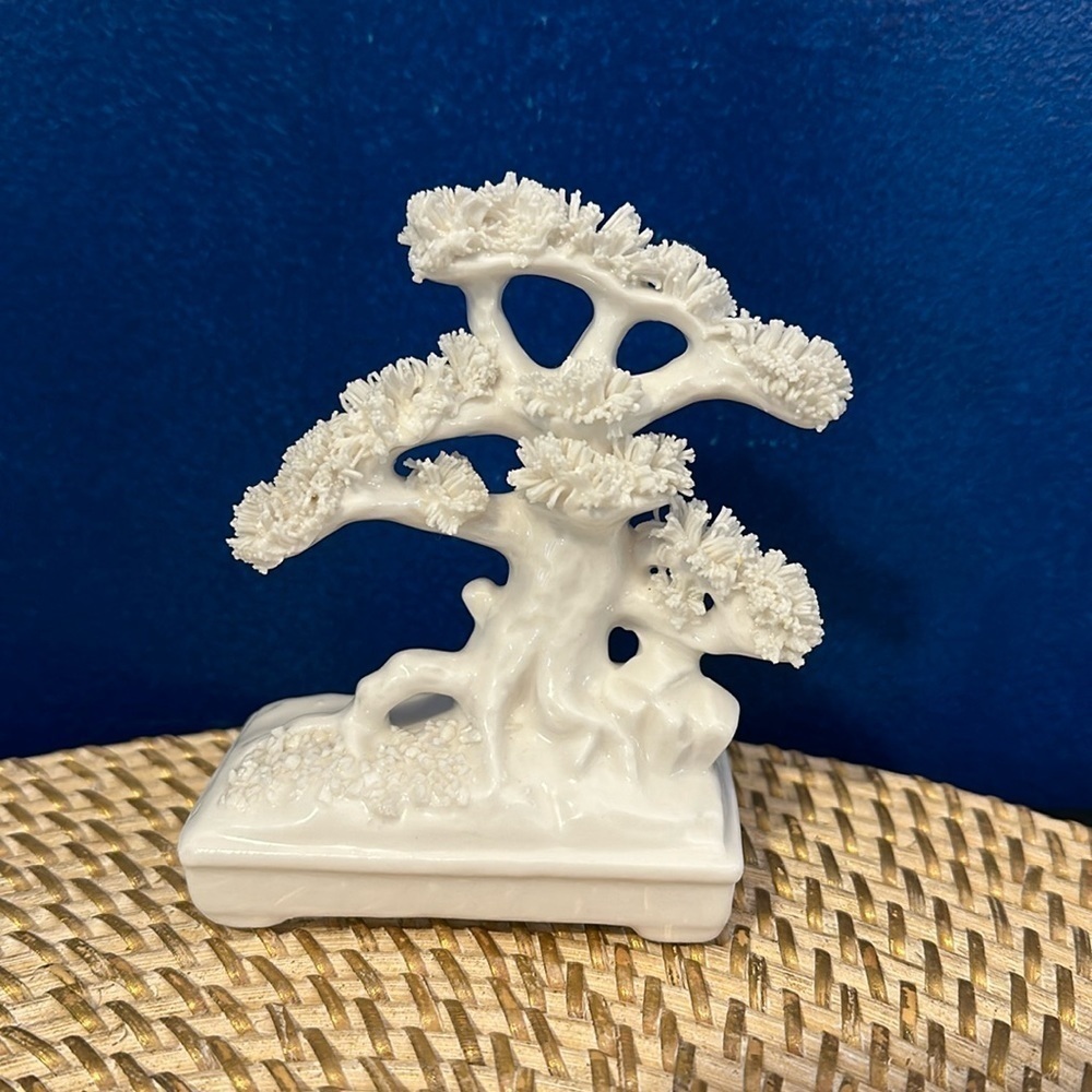 Vintage Ardalt Lenwile BONSAI White Spaghetti Porcelain Verithin Tree Japan